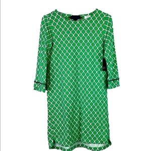 CROWN & IVY PETITE SIZE S PP PETITE GREEN SUMMER BEACH DRESS VACATION NWT